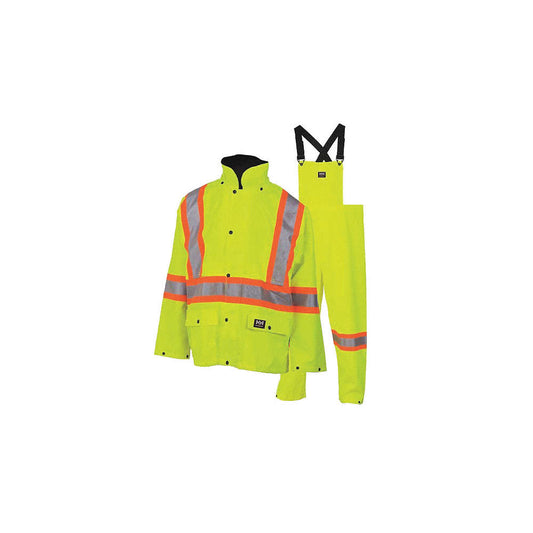 Habit de pluie imperméable waverly 3 pièces jaune fluo – m