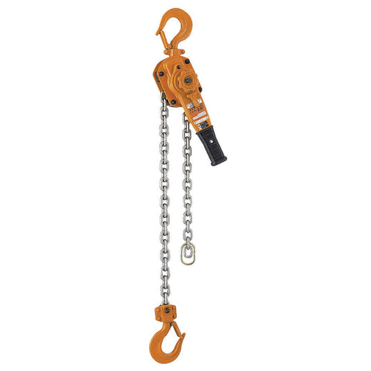 Lever Hoist, 1-1/2T Capacity , 20ft Lift, Lever 10 7/16" L, Grade 100