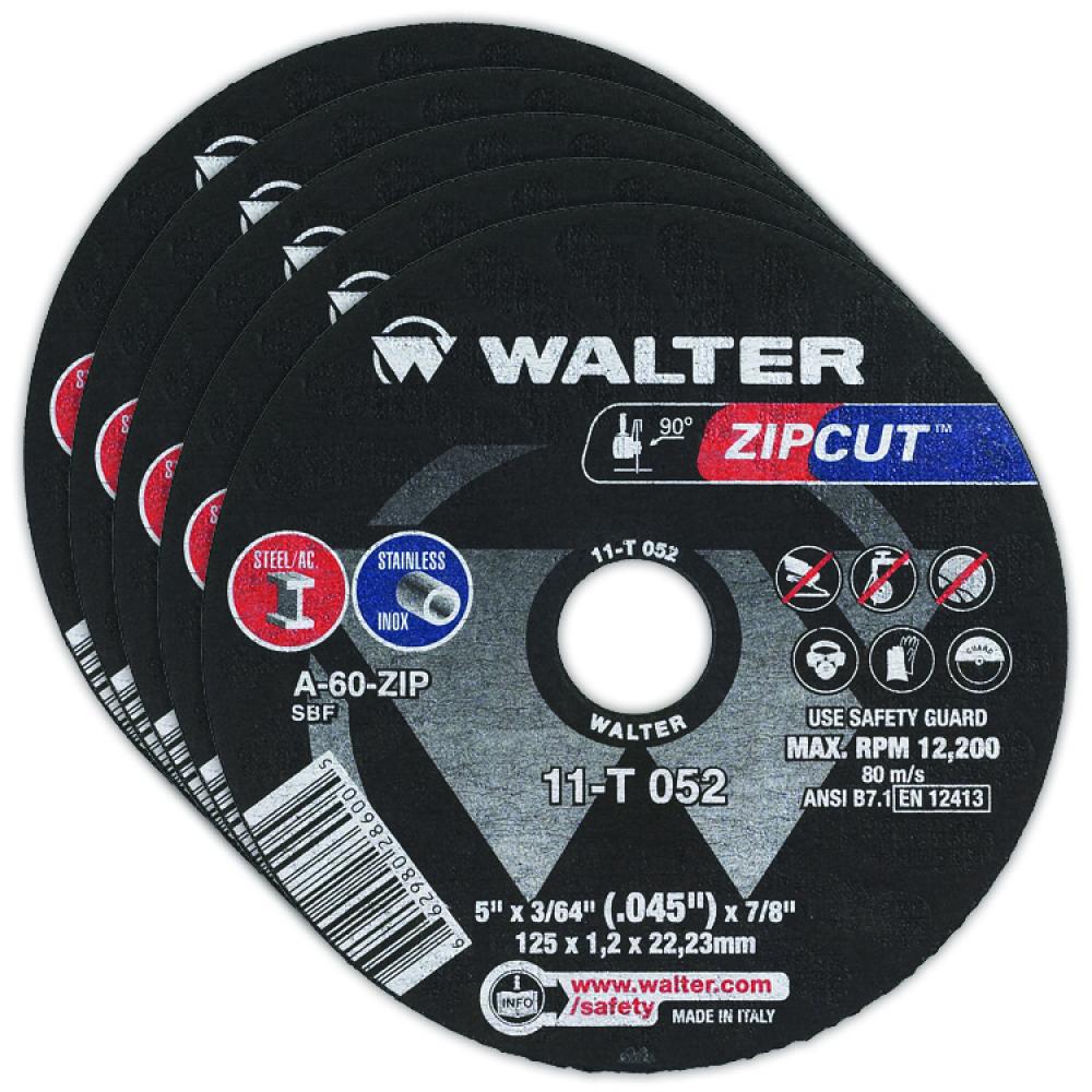 5 X 3/64 X 7/8 Zipcut Wheels, 5/bx