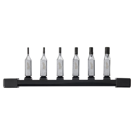 6pc 1/4" Drive Hex Bit Socket Set - Metric