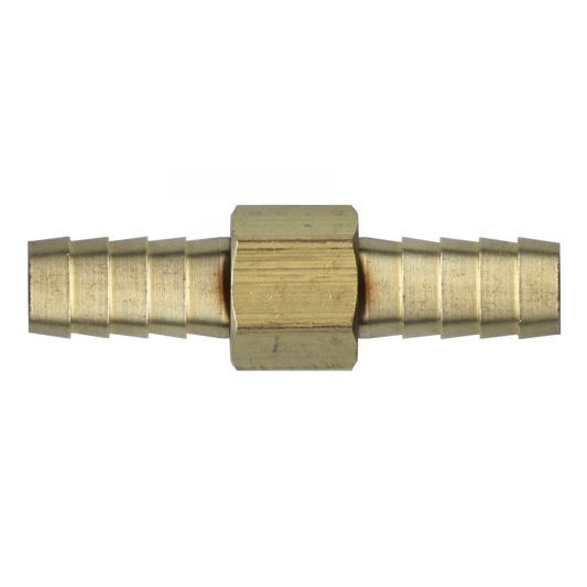 Hose Barb Hose Splicer, Brass, 3/16 ID