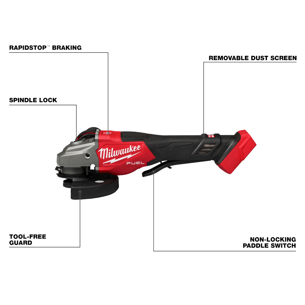M18 FUEL™ 4-1/2"-6" Braking Grinder Paddle Switch