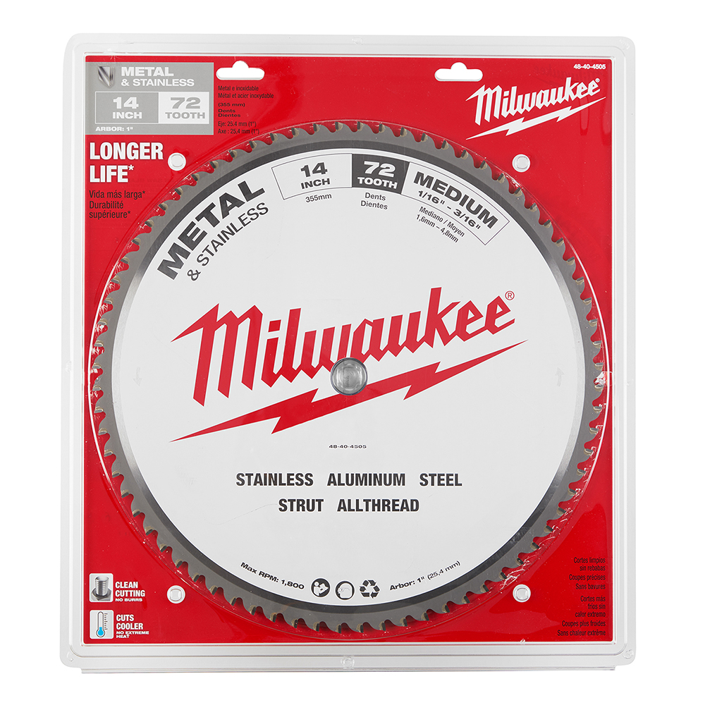 14" Metal & Stainless Cutting Circular Saw Blade