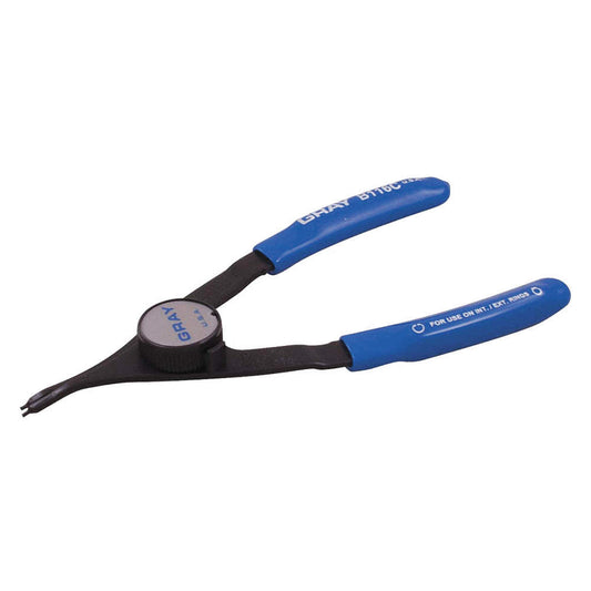 Pince à anneau élastique convertible, longueur de 6 pouces, pointe de 0,038 pouce, angle de pointe de 90 degrés