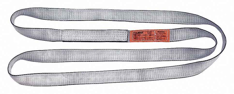 Polyester sling T5, 1 pl, 2'' x 6' orange tag