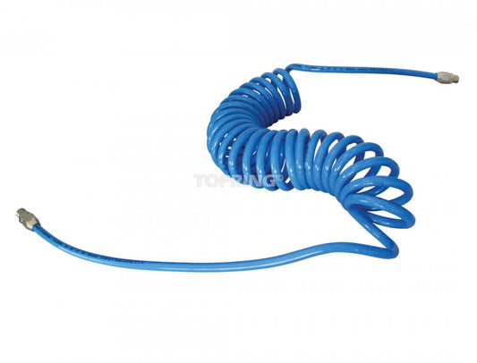 Polyurethane Coiled Hose 1/4 I.D. 15 Feet 1/4 (M) NPT, Maxair Model