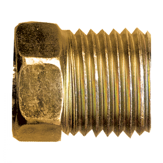 SAE 45° Inverted Flare Nut, Brass, 3/8 Tube