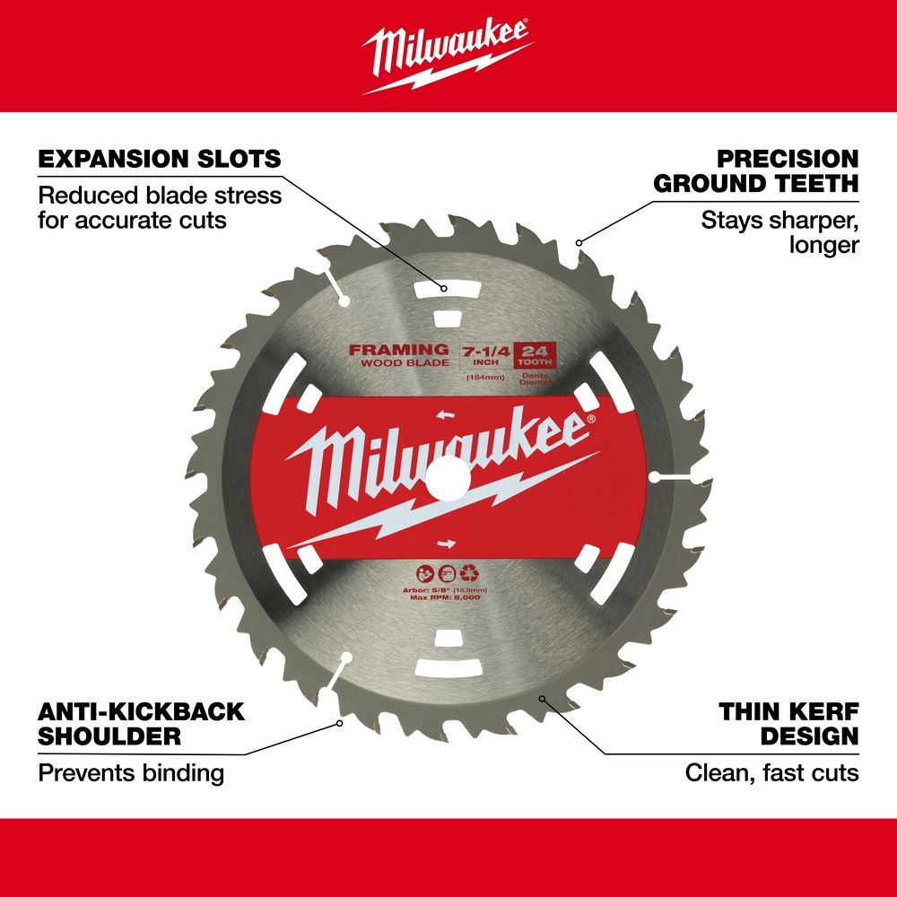 7-1/4" 24T Construction Framing Contractor Pack (25 PK)