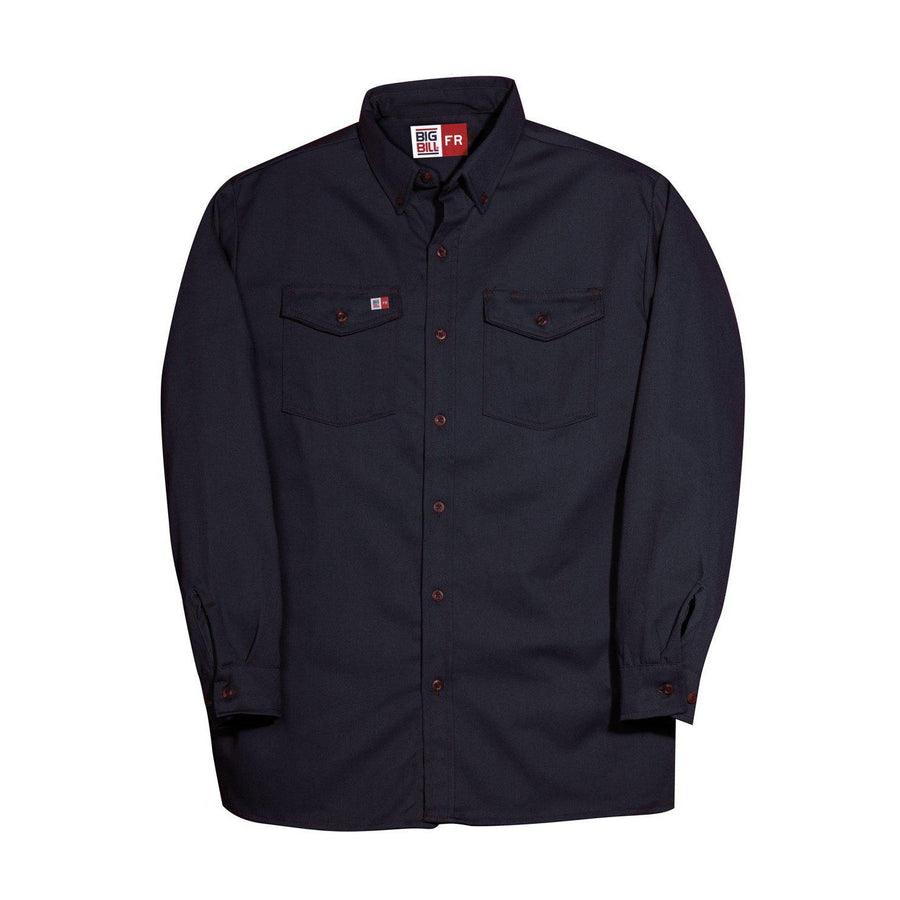 FR Work Shirt, Tecasafe, Regular Fit, XL, Navy