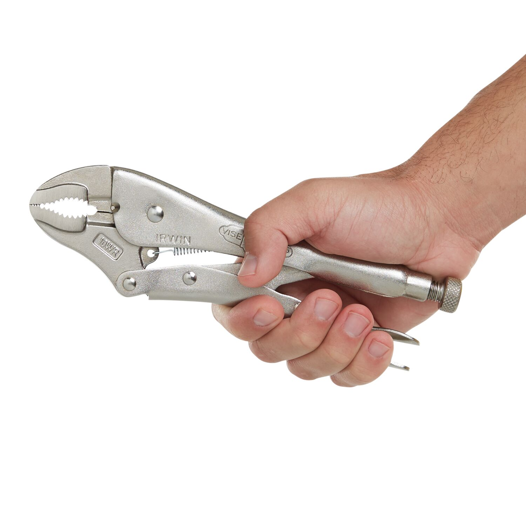 Irwin Vise-Grip Original Locking Pliers With Wire Cutter Curved Jaw 10-Inch