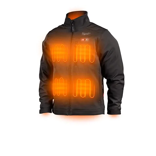 M12™ Heated Toughshell™ Jacket, Black, 2X M12 12V Li-Ion Cordless 3.0Ah Battery pack