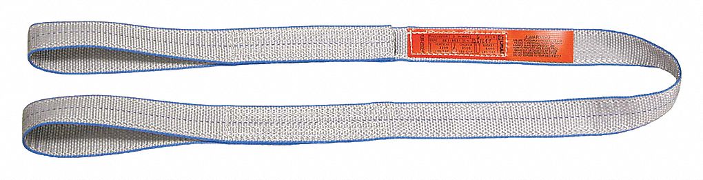 Polyester sling T3, 2pl, 2'' x 6' orange tag