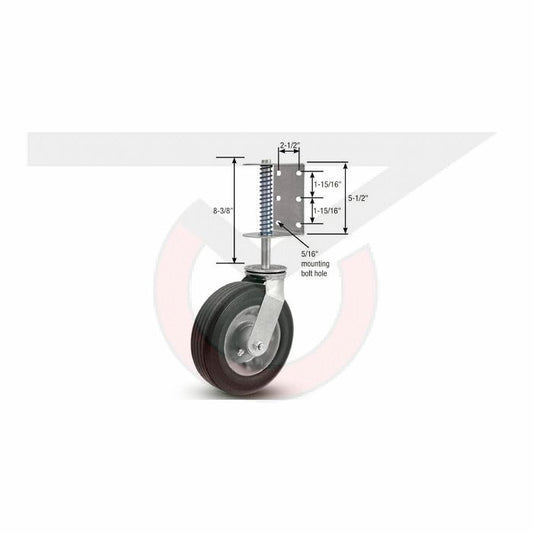 Roue semi-pneumatique pour clôture 8''