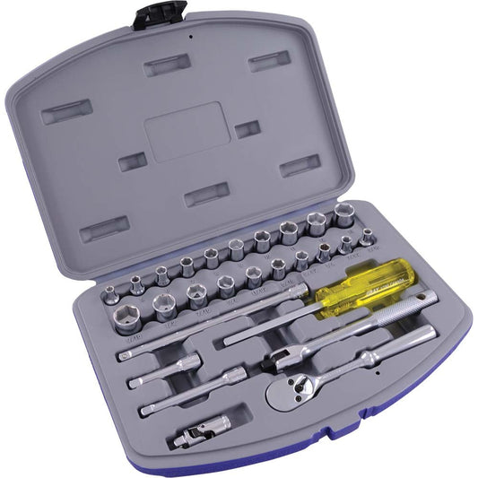 Jeu de douilles - entraînement 1/4", 6 pans