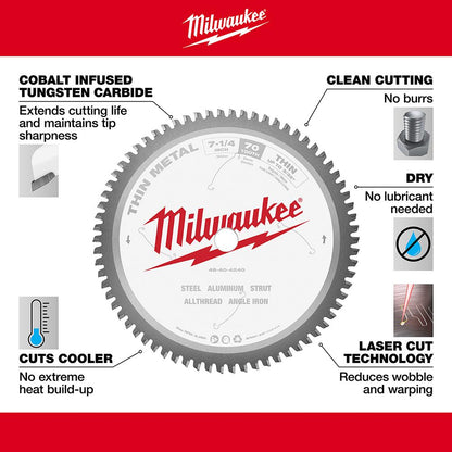 7-1/4 in. 70T Ferrous Metal Blade