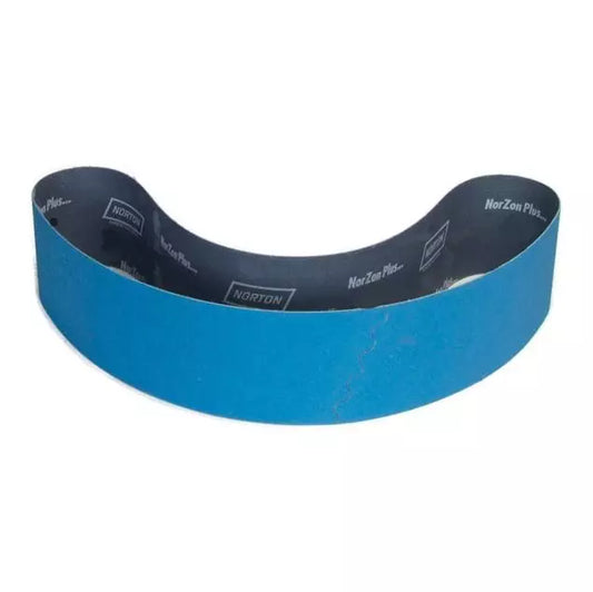 BlueFire Cloth Narrow Backstand Belt 80 Grit R823P Zirconia Alumina 3 X 132 In.