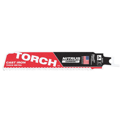 6 po. 7TPI The TORCH pour fonte avec lame de scie alternative SAWZALL en carbure d'azote - Paquet de 3
