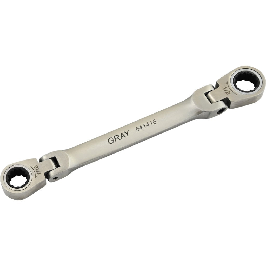 Double Box Wrench - 1/16" x 1/2", Flex Head