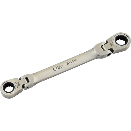 Double Box Wrench - 1/16" x 1/2", Flex Head