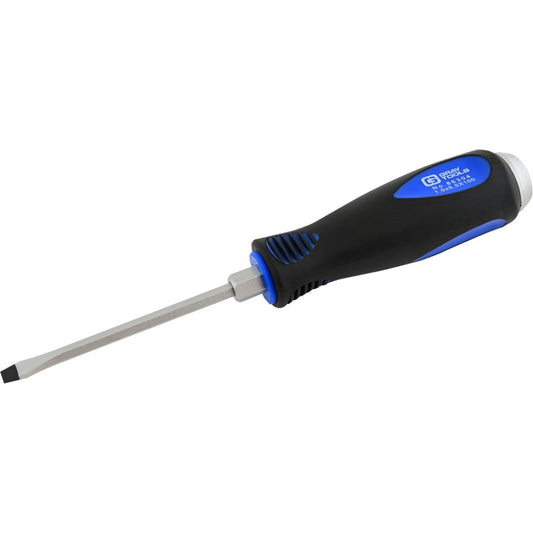 Heavy-Duty Comfort Grip Slotted Screwdriver - Long Reach