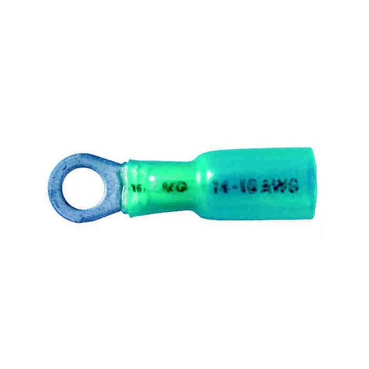 Ring crimp/shrink terminal wire 16-14ga stud no10 25/pk