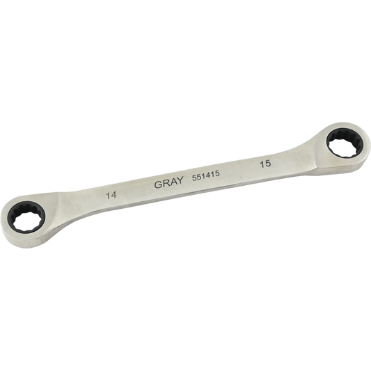 Double Box Wrench - 14 x 15mm, Fixed Head