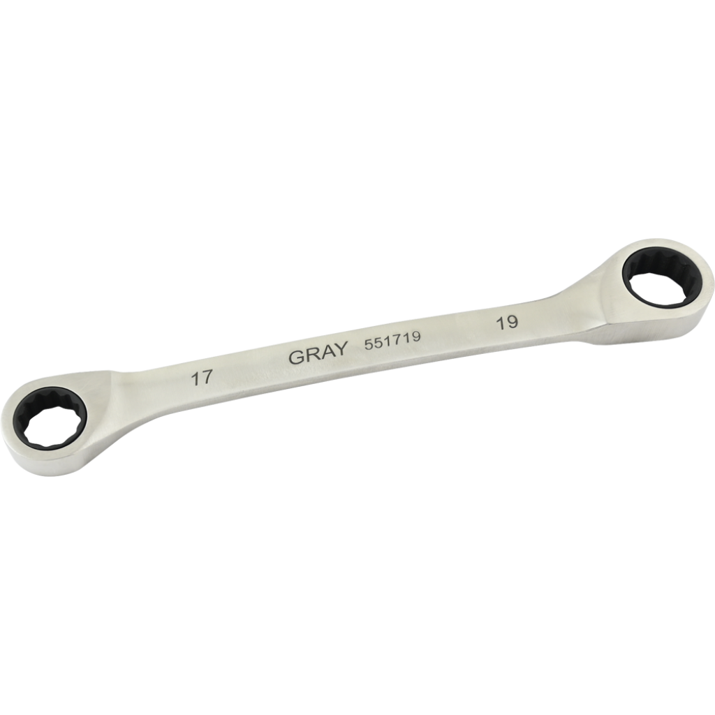 Double Box Wrench - 17 x 19mm, Fixed Head