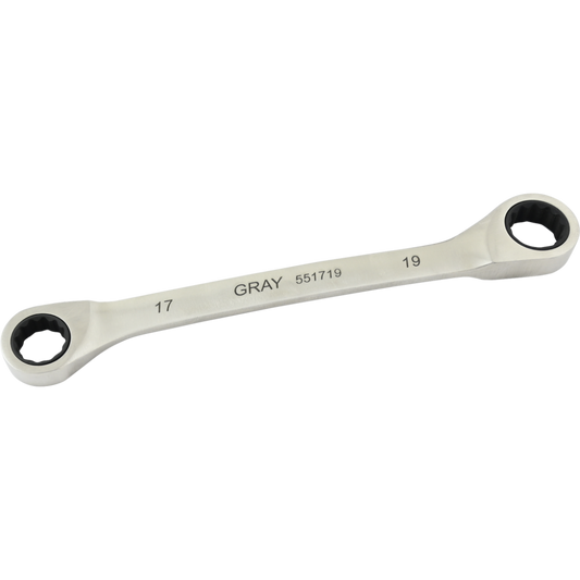 Double Box Wrench - 17 x 19mm, Fixed Head