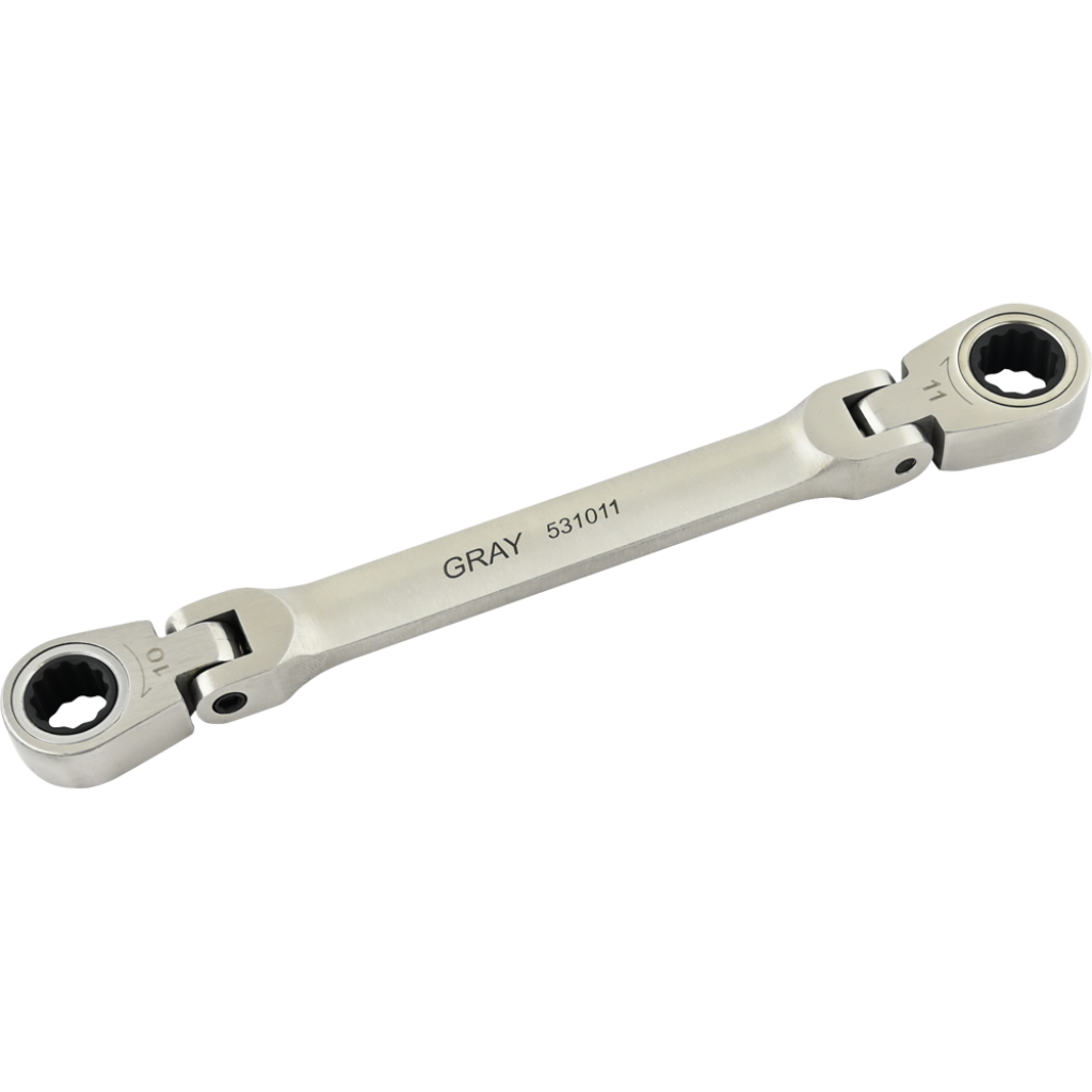 Double Box Wrench - 10 x 11mm, Flex Head