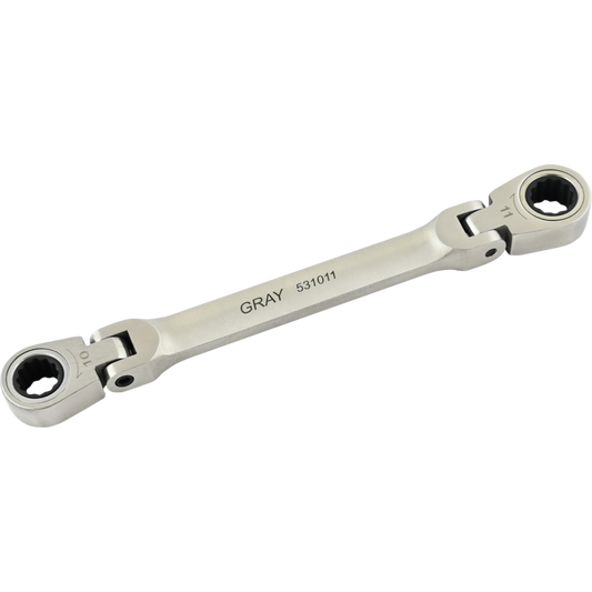 Double Box Wrench - 10 x 11mm, Flex Head