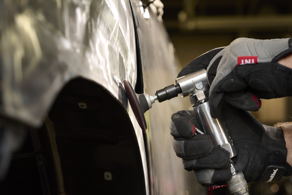 Air Angle Die Grinder, 0.25 Hp, 21,000 Rpm, 1/4 In Collet, Front Exhaust