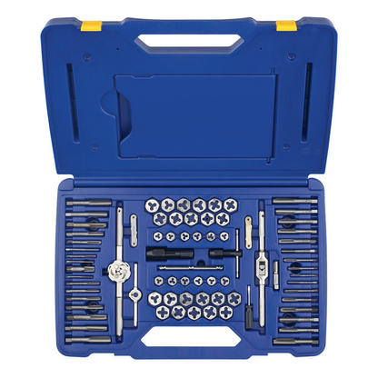 IRWIN Tap And Die Set Machine Screw/SAE/Metric 76-Piece