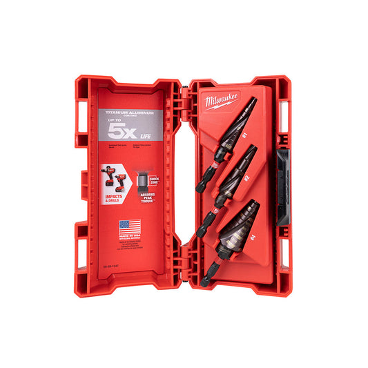 Shockwave™ Impact Duty™ Step Bit Electrician Set #1, #4, #9