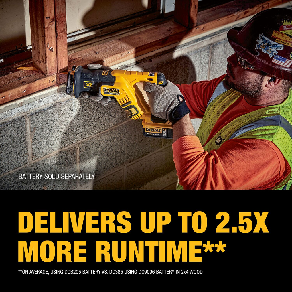 DEWALT 20V MAX* XR Brushless Compact Reciprocating Saw (Tool Only)