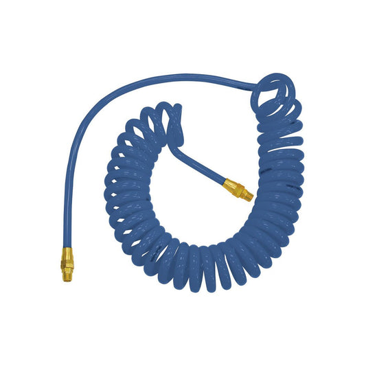 Polyurethane Coiled Hose 1/4 I.D. 25 Feet 1/4 (M) NPT, Flexcoil Model