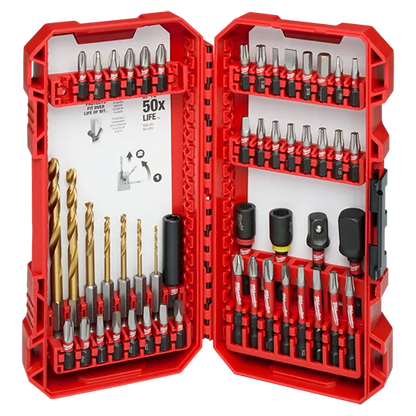 Ensemble de perceuses à percussion et d'entraînement Shockwave™ 50 pièces