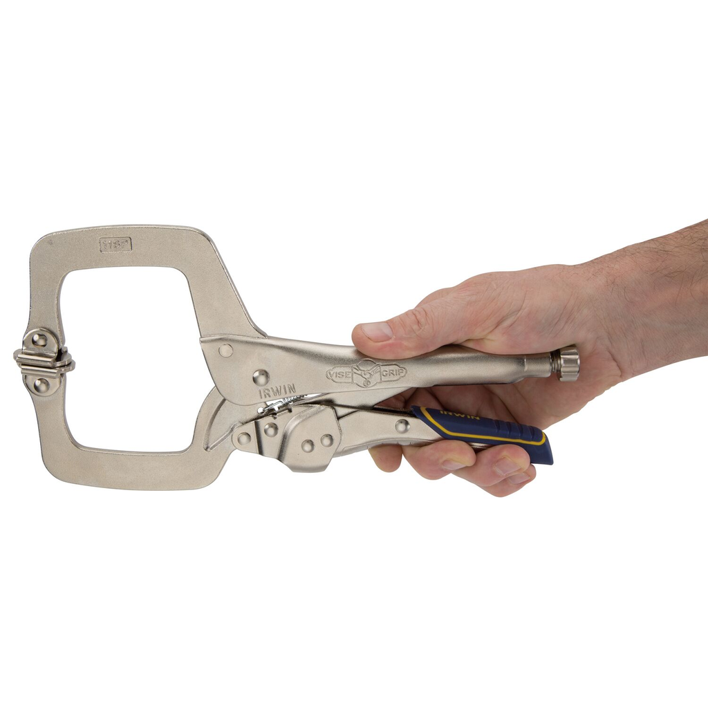 IRWIN Vise-Grip Welding Pliers, Fast Release, C-Clamp With Swivel Pads, 11-Inch
