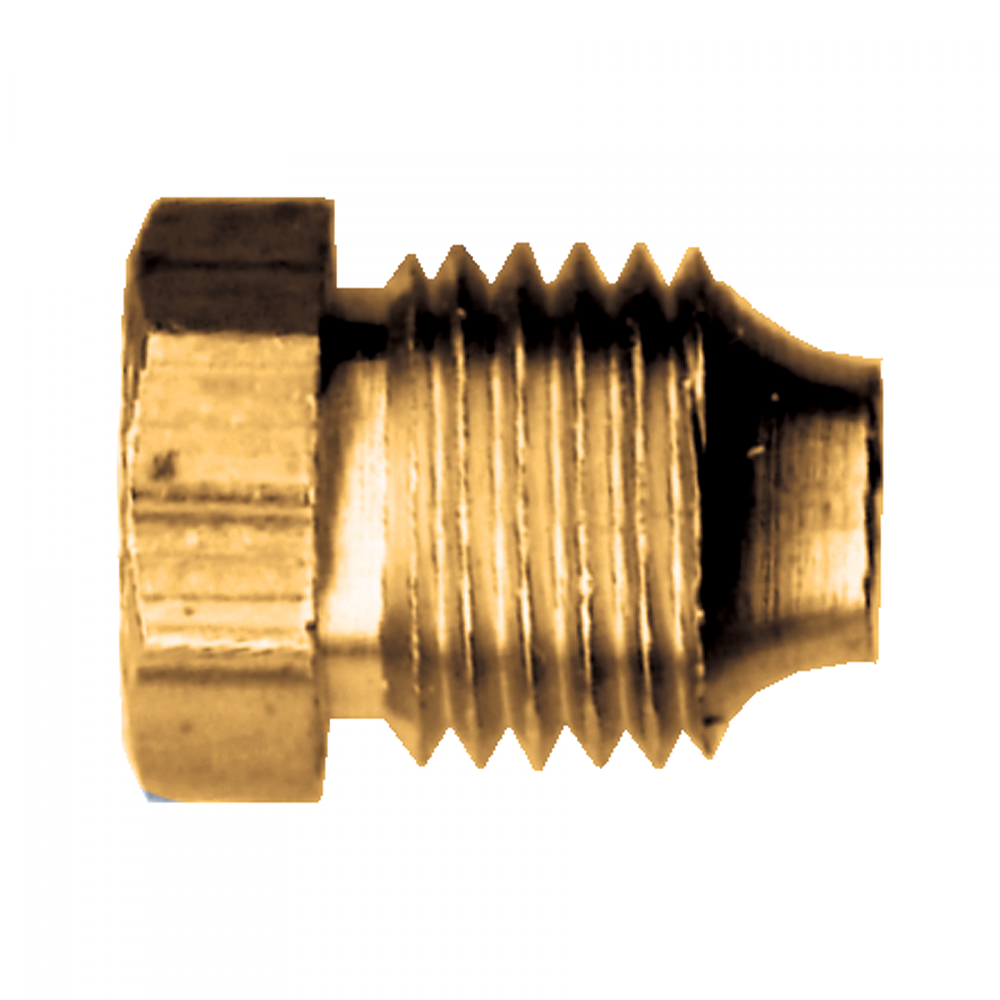 Threaded Sleeve Compression Nut, Brass, 1/8 Tube