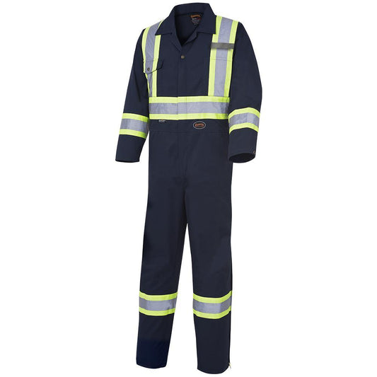 Combinaison de sécurité, polyester/coton, orange, taille : 44 grande taille