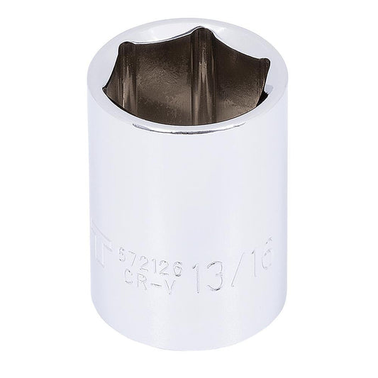 1/2" DR x 13/16" Regular Chrome Socket - 6 Point