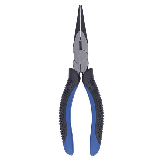 Pince à bec long noire et bleue de 8 po