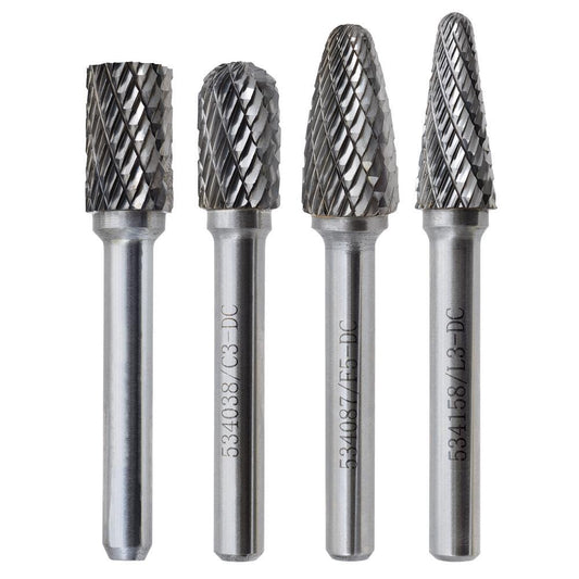 4 PC JET-KUT GP Carbide Bur Set