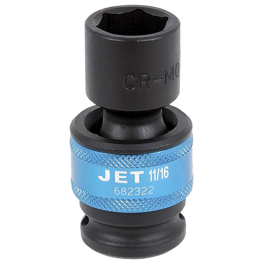 1/2" DR x 1/2" Universal Regular Impact Socket - 6 Point