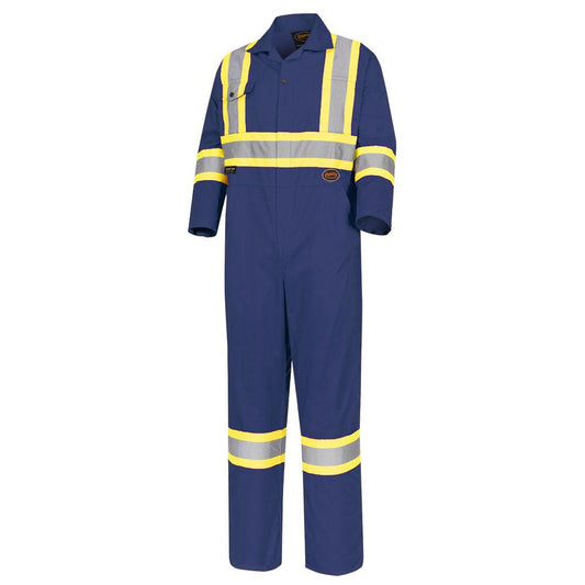 Combinaison de sécurité, polyester/coton, orange, SZ : 40