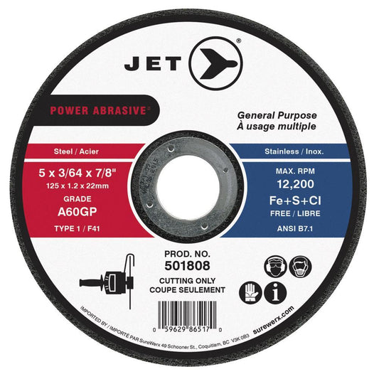 5 x 3/64 x 7/8" A60GP POWER ABRASIVE T1 Cut-Off Wheel