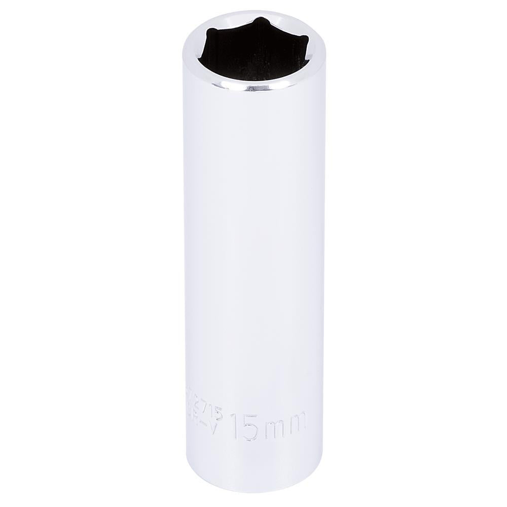 1/2" DR x 15mm Deep Chrome Socket - 6 Point