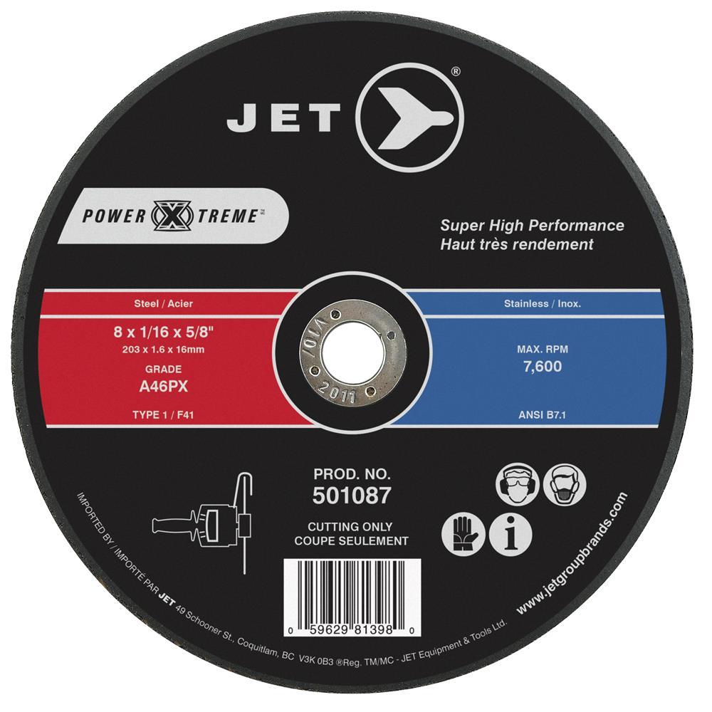 8 x 1/16 x 5/8 A46PX POWER-XTREME T1 Cut-Off Wheel