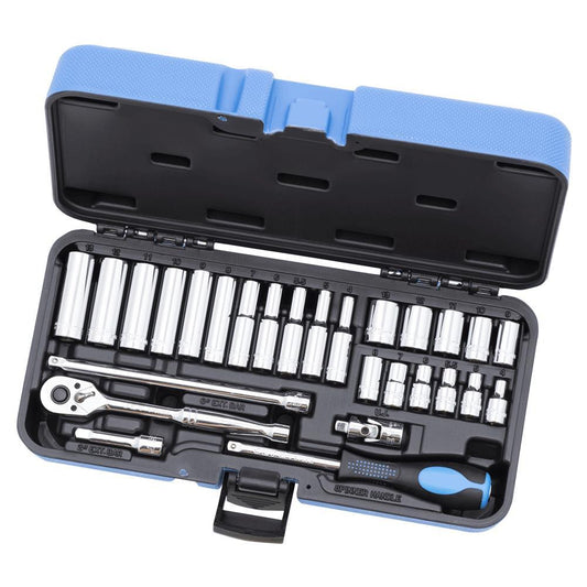 28 PC 1/4" DR Metric Socket Wrench Set - 6 Point