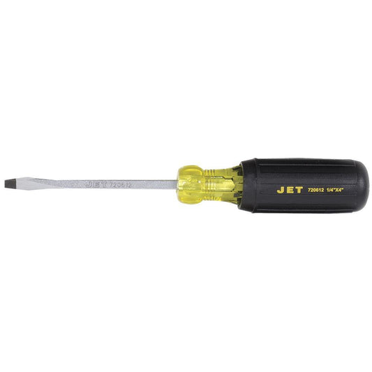 1/4" x 4" Slot Square Shank Cushion Grip Screwdriver