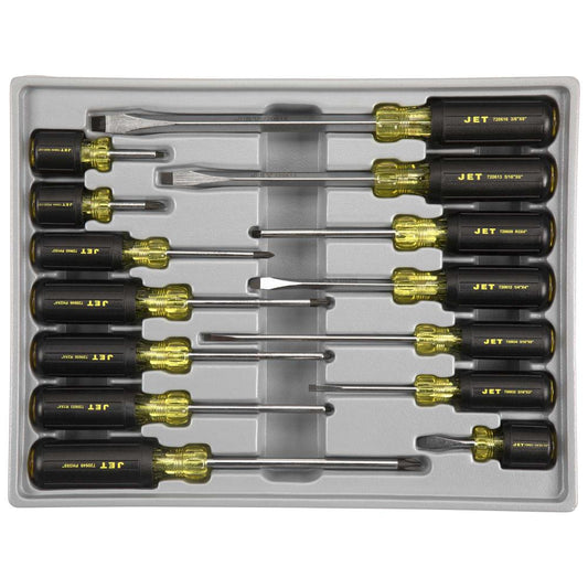 14 PC Cushion Grip Screwdriver Set